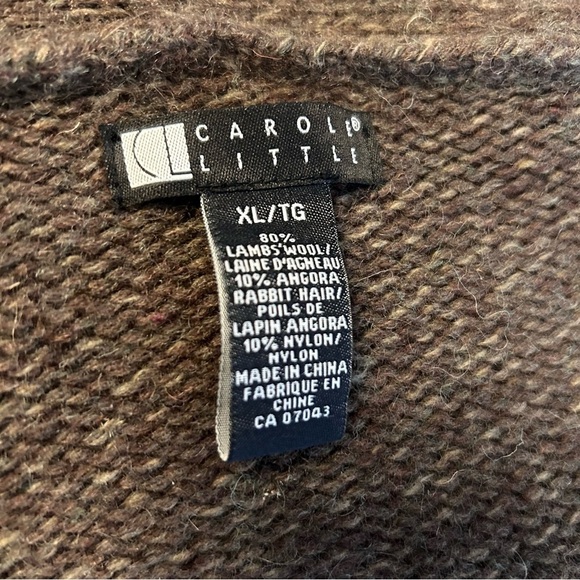 Carole Little Cardigan Sweater Size XL Wool Angora and Nylon Blend. - Picture 8 of 8